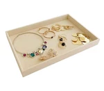Large Beige Premium Quality Velvet Jewelry Display Box Tray Stackable Practic... New. Price: $31.67.