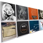 Cerpourt 12'' Clear Acrylic Record Display Shelf Inch 8PACK, New. Price: $18.91.