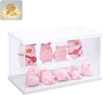Elepure Clear Acrylic Display Box Case 2TIER:9.8 4.5 5.9 In, White New. Price: $17.75.