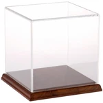 Plymor Clear Acrylic Display Case With Hardwood Base, 6" X New. Price: $69.50.