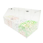 24X12X12" 4-SLOT Clear Acrylic Candy Bin Dispenser Treat Coffee Dried Foods New. Price: $87.31.