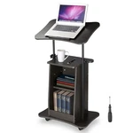 Yescom Podium Stand With 360 Lockable Wheels Height Adjustable Tilting Tabletop New. Price: $89.90.