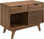 Modway Render Mid-century Modern Vinyl Storage Display Cabinet, 37 In,walnut New. Price: $241.77.