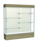 Reliant 72"W X 80"H 16"D Lighted Floor Case, Plaque Back, Satin Finish,... New. Price: $4758.93.