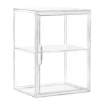 Acrylic Display Case For Collectibles, Clear Storage Bin With 3 Adjustable Layer New. Price: $51.08.