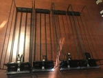 4PK Shelf Merchadising 20.67" Slim Line Pushers Tray With Wire Clear Front New. Price: $60.00.