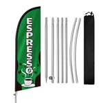 Espresso Themed Swooper Flag, 8FT Banner Feather With Stainless... New. Price: $38.45.