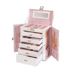 Large Jewelry BOX,5-TIER Pu Leather Organizer With Lock,multi-functio... New. Price: $79.49.