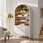 Nolan Storage Display Cabinet Bookshelf Ivory New. Price: $514.00.