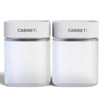 Cabinet: 2 Empty Large Bottles (white Rx Caps) New. Price: $23.90.
